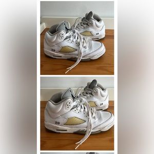 Nike Air Jordan V 5 Retro Metallic White [440888-130] Size 7Y